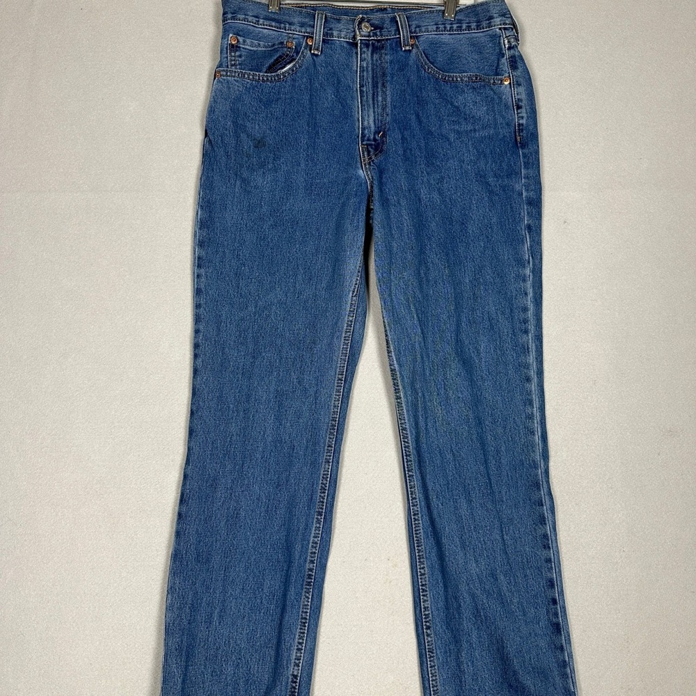 Levis 516 Jeans Mens 36X30 Blue Straight Leg Classic 5-Pocket Red Tab Denim Pant
